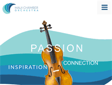 Tablet Screenshot of mauichamberorchestra.org
